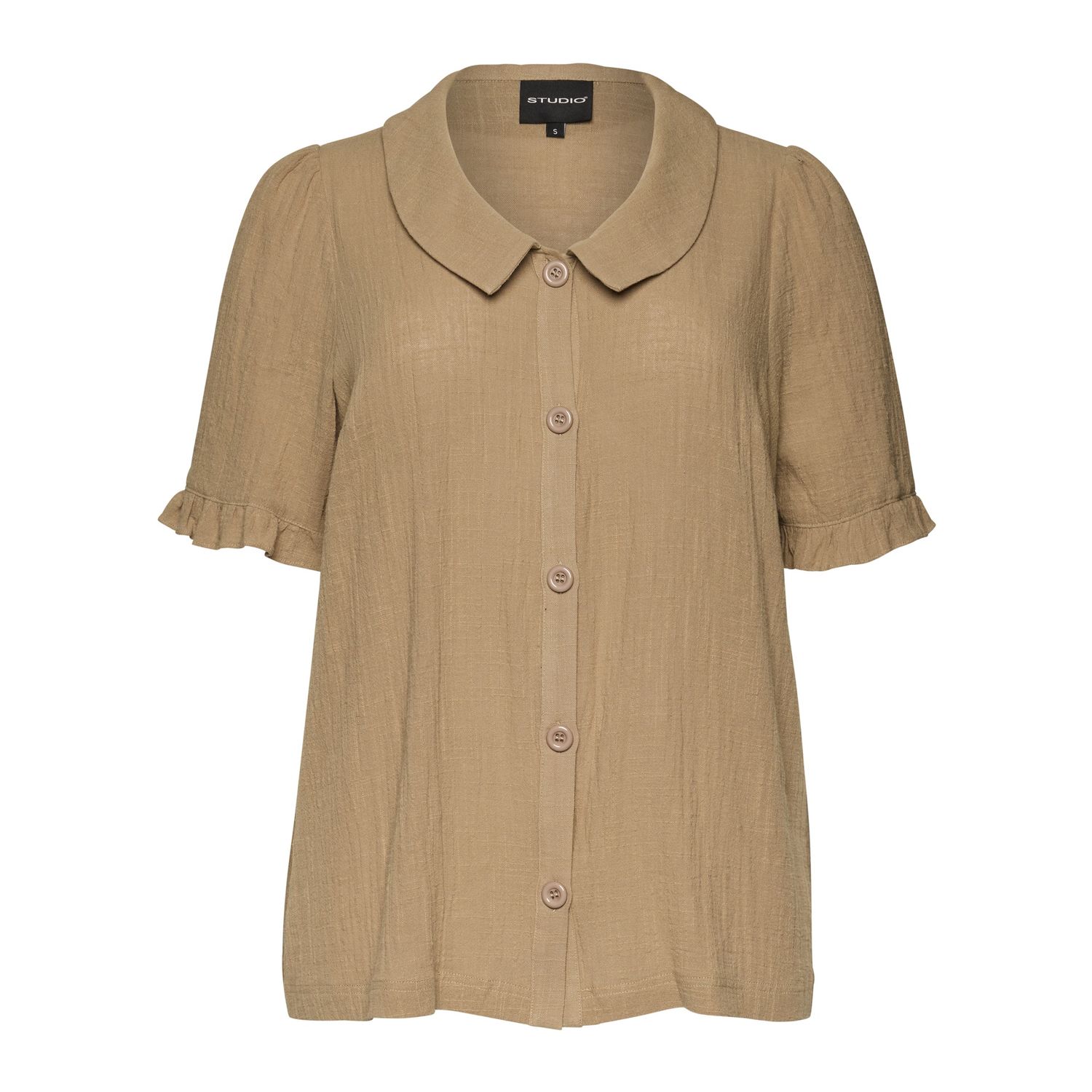 SBridget shirt jacket with short sleeve Sand