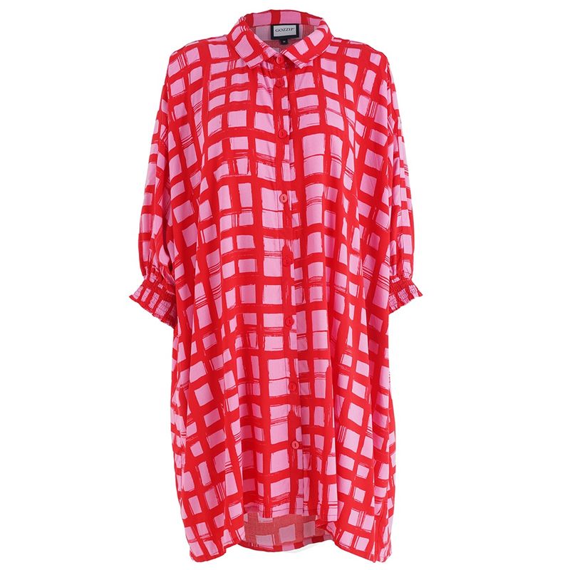 GGerda Oversize shirt Tunic Pink/Red