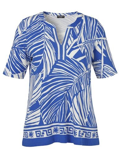 Shirt v-hals druiven blauw 850290