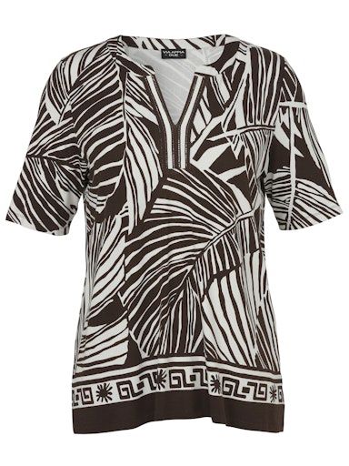 Shirt v-hals mahagoni 730920