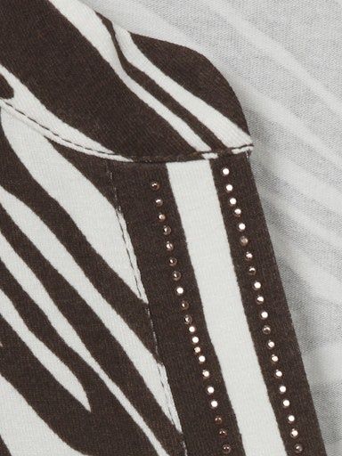 Shirt v-hals mahagoni 730920