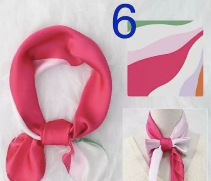 Bandana fuchsia met groen