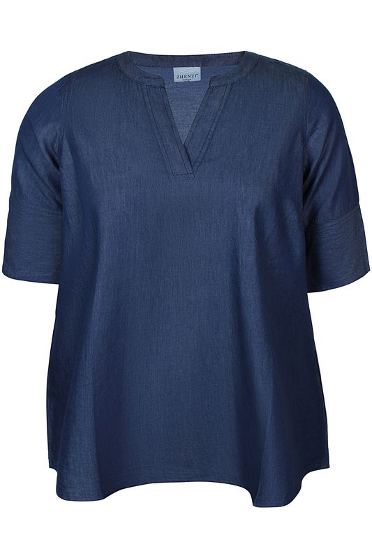 Zh-Jayla 1385-Blouse Jayla Blue Light Denim