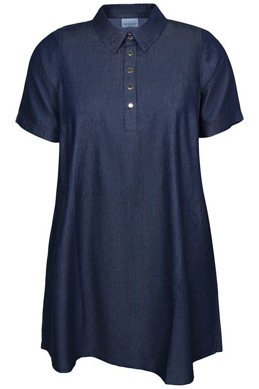 Zh-Jayla 1386-Tunic Jayla Blue Light Denim