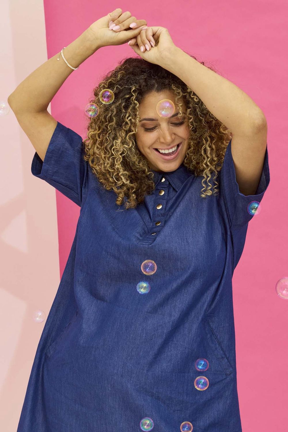 Zh-Jayla 1386-Tunic Jayla Blue Light Denim