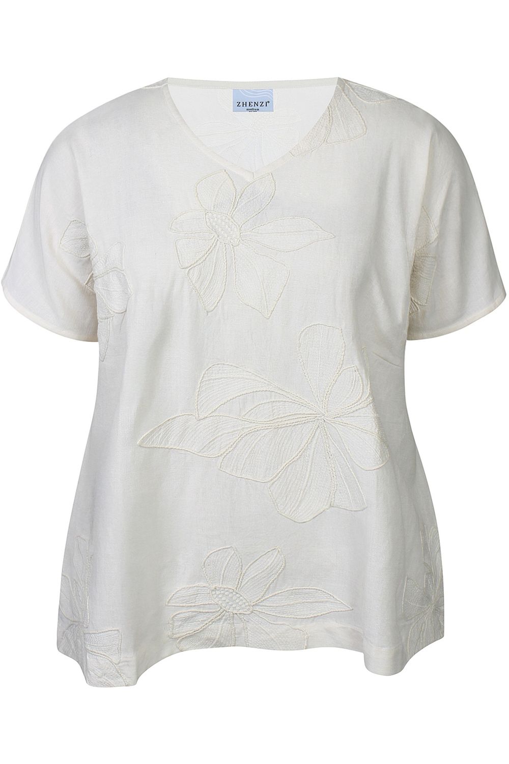 Zh-Junie 1416-Blouse S/S Sandshell