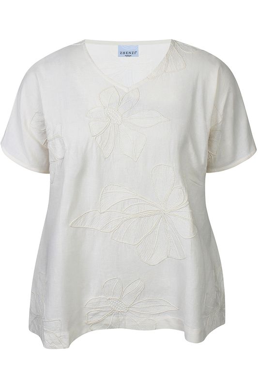 Zh-Junie 1416-Blouse S/S Sandshell