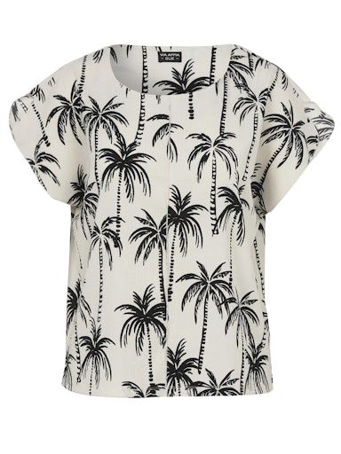 Shirt ronde hals palmboom 920100