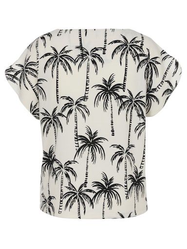 Shirt ronde hals palmboom 920100
