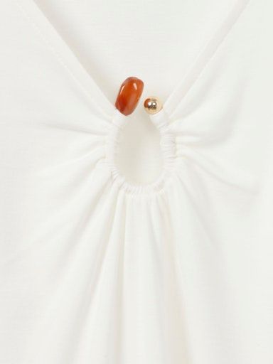 Shirt v-hals creme 920