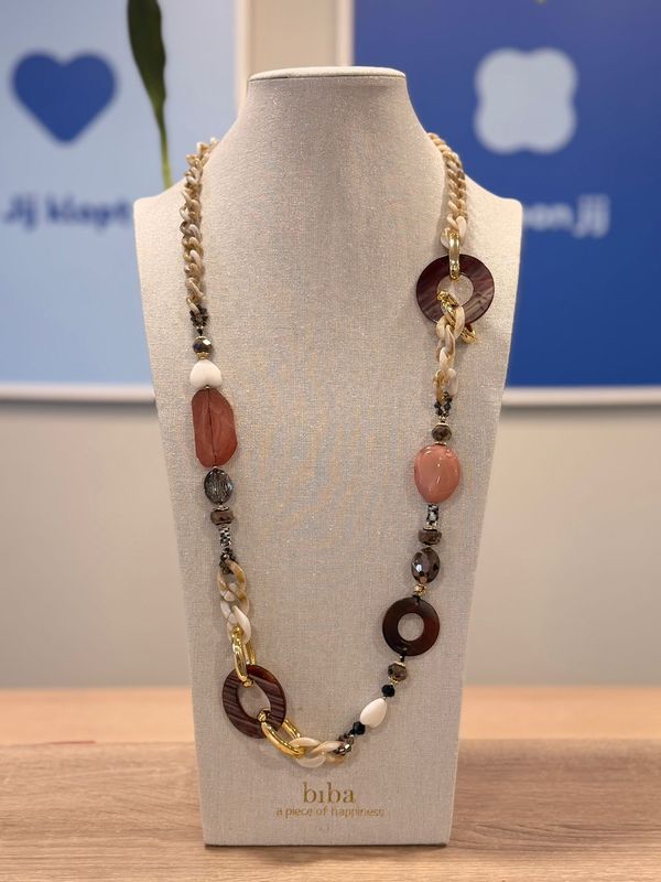 Collier zand taupe