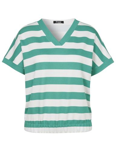 Sweater streep appelgroen 544954