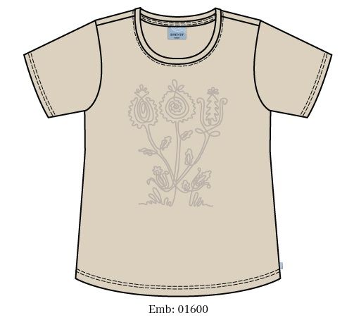 Zh-Chloe 1265-T-Shirt s/s Sandshell