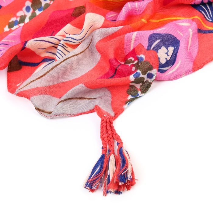 Sjaal oranje print