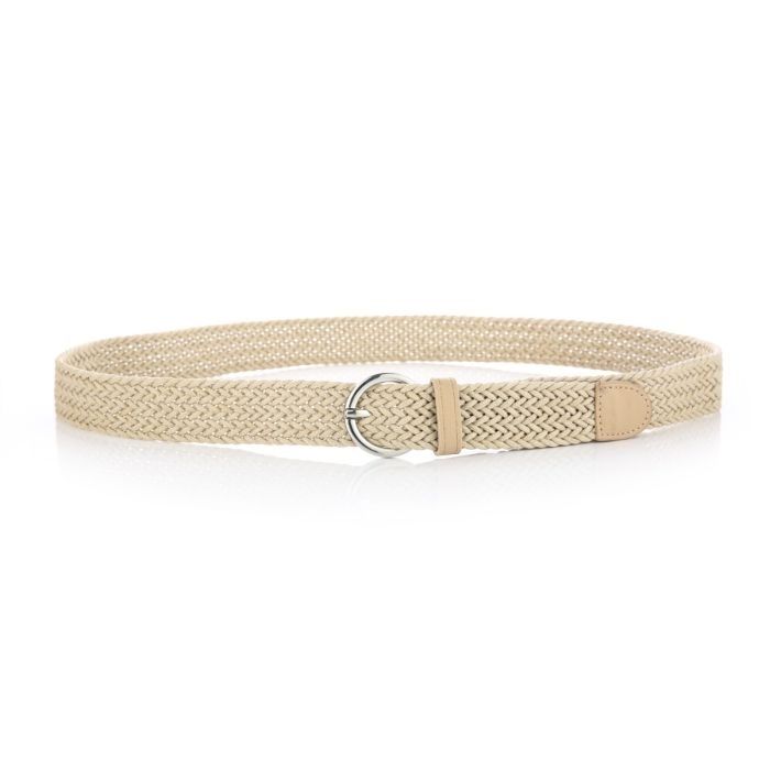 Riem gevlochten khaki