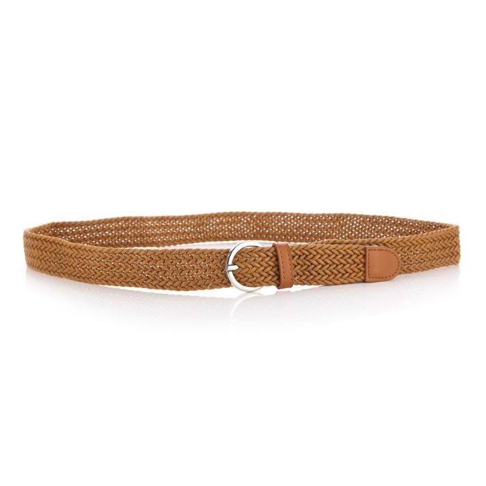 Riem gevlochten camel