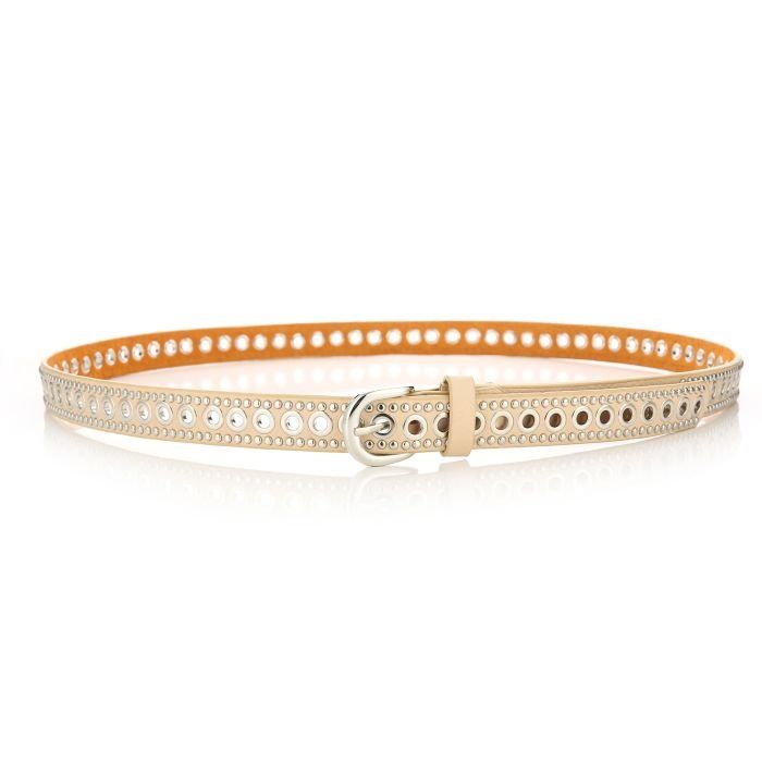 Riem beige studs