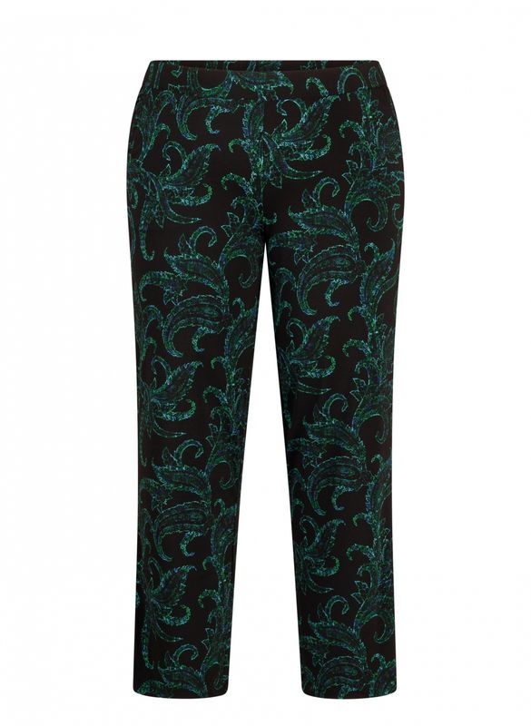 Broek Noralie Petrol multi 9000703