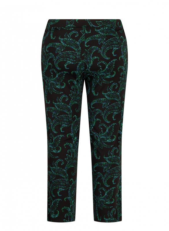 Broek Noralie Petrol multi 9000703
