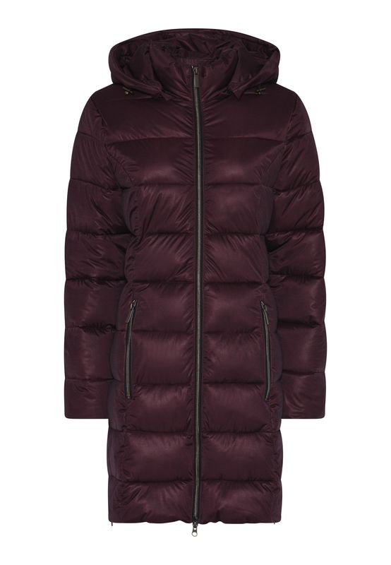2-Way Stretch Jacket fake fur Dk Wine