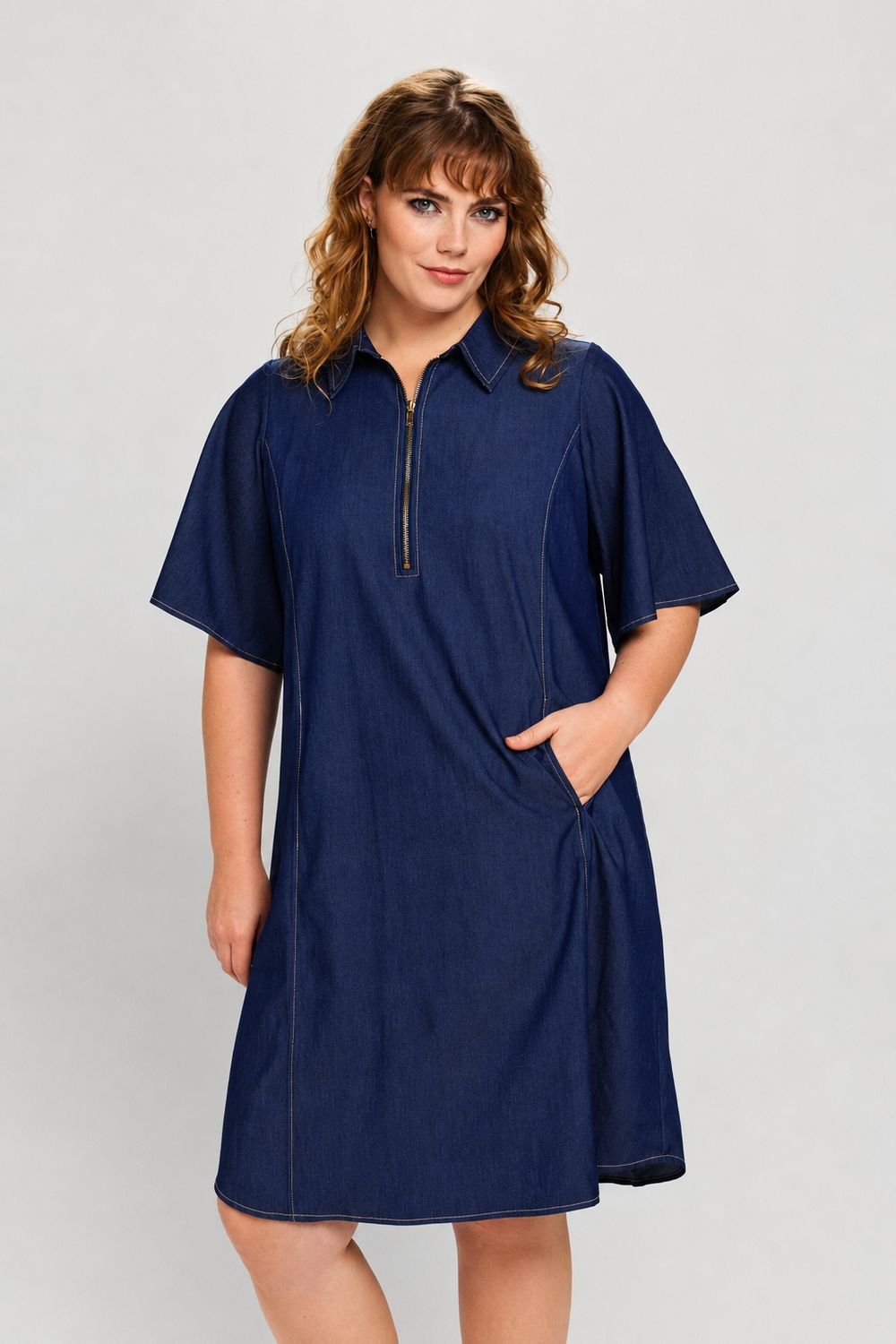 SRuth Dress Blue Denim
