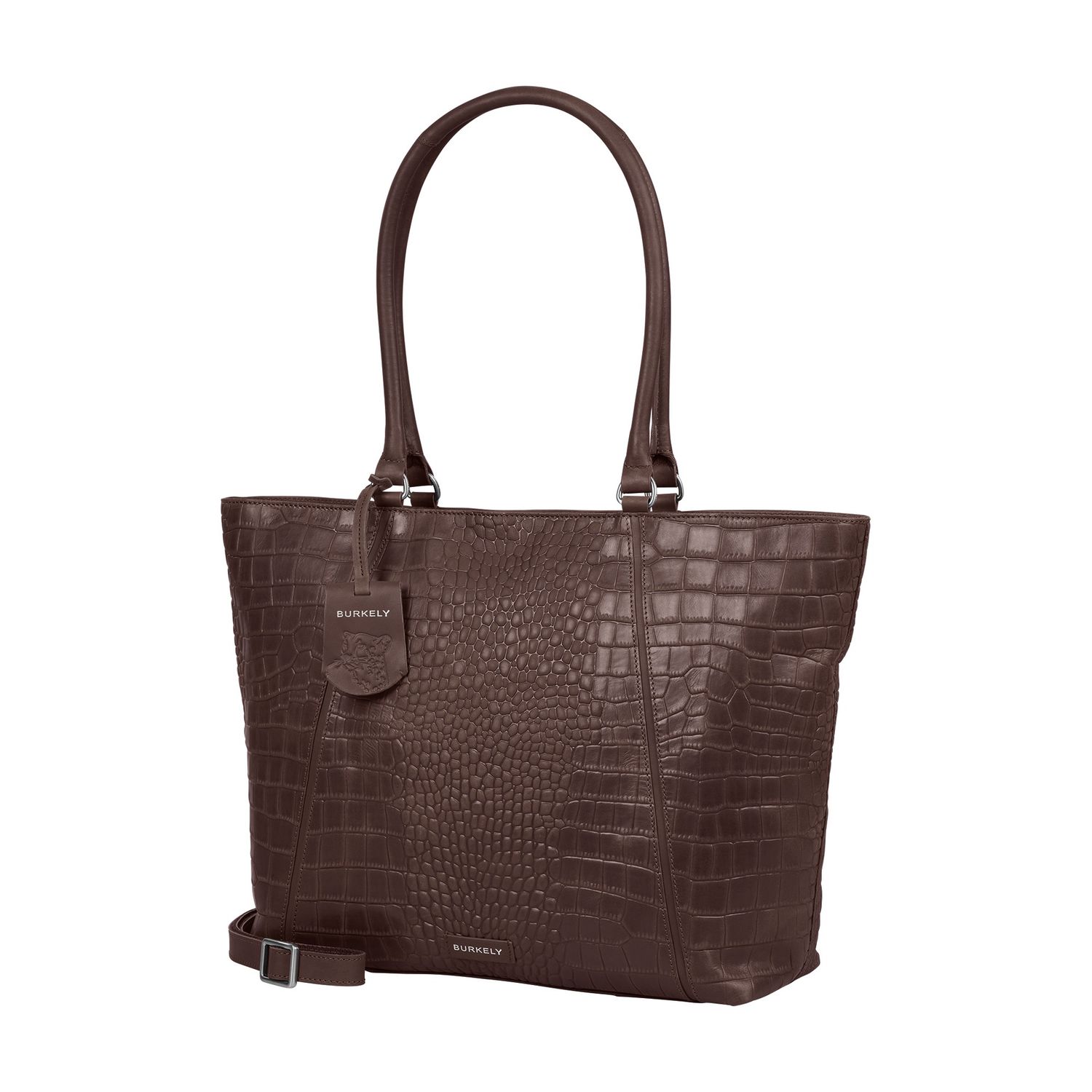 Cool Colbrie Wide tote 15.6" brandy