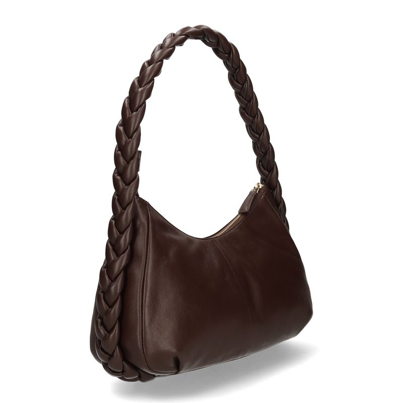 Sierra Shoulderbag burgundy vlecht