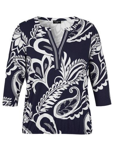 Shirt marine creme 2614704