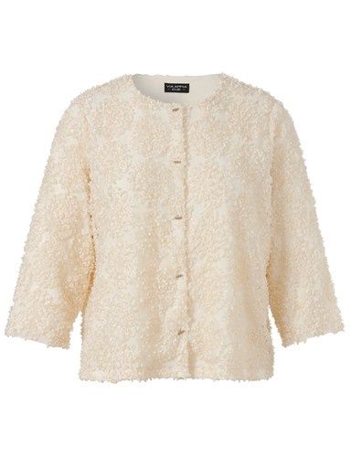 Jas ronde hals creme 2614779