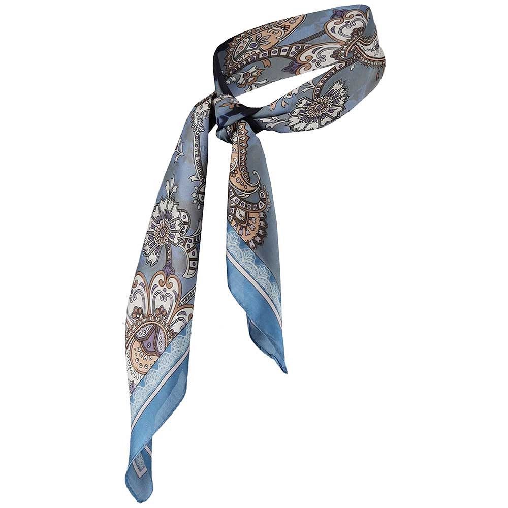 Bandana donker en licht blauw