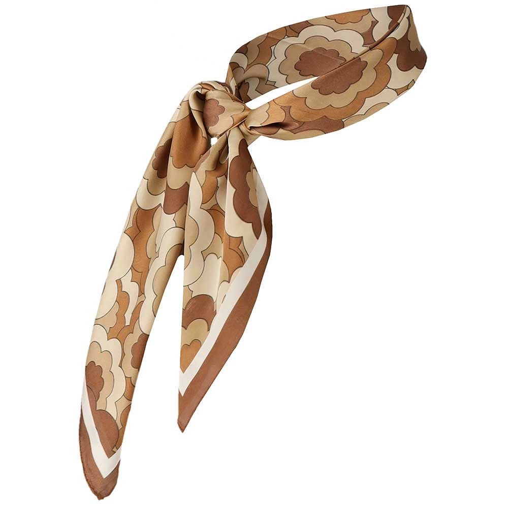 Bandana bloem retro beige