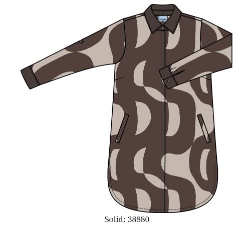 Zh-Lonie 1539 Dress Chokolade