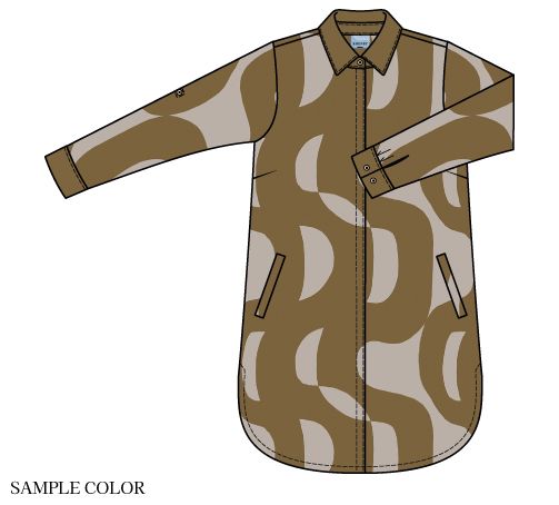 Zh-Lonie 1539 Dress Chokolade