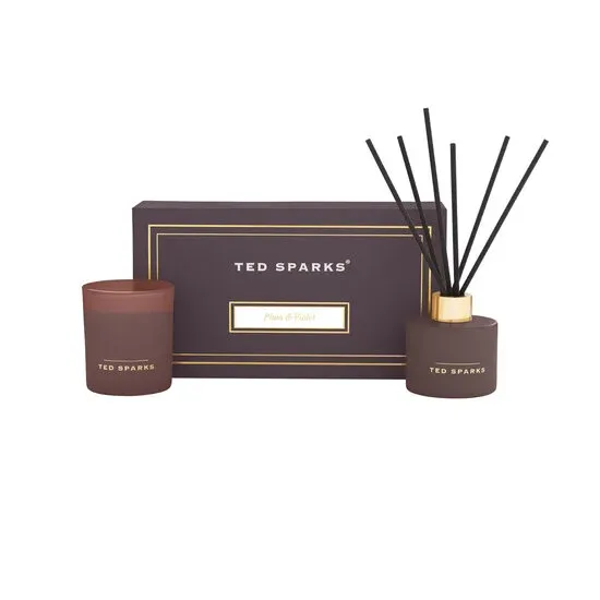 TED SPARKS - Candle &amp; Diffuser Gift Set - Plum &amp; Violet