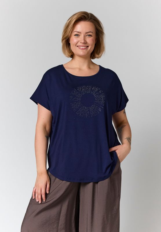 GGitte T-shirt with stones Navy