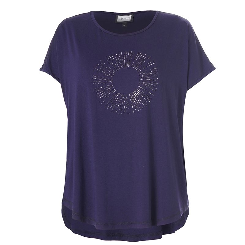 GGitte T-shirt with stones Navy