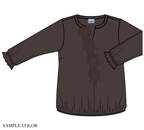 Zh-Lilie 1527 Blouse Chokolade 201527