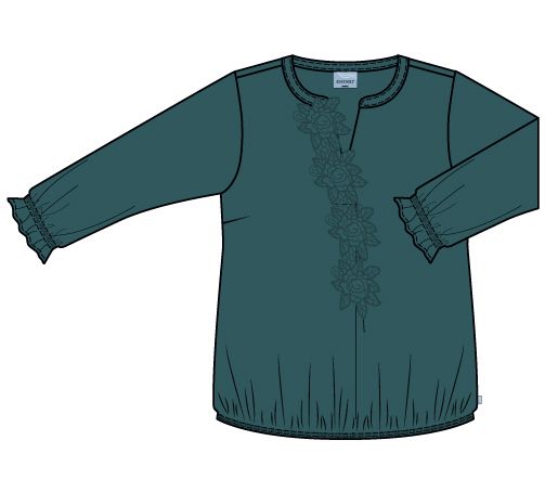 Zh-Lilie 1527 Blouse Transformative teal 201527