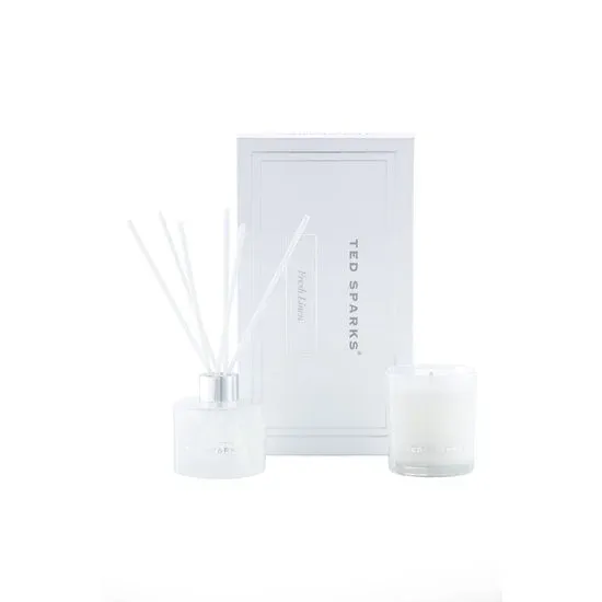 TED SPARKS - Candle &amp; Diffuser Giftset - Fresh Linen