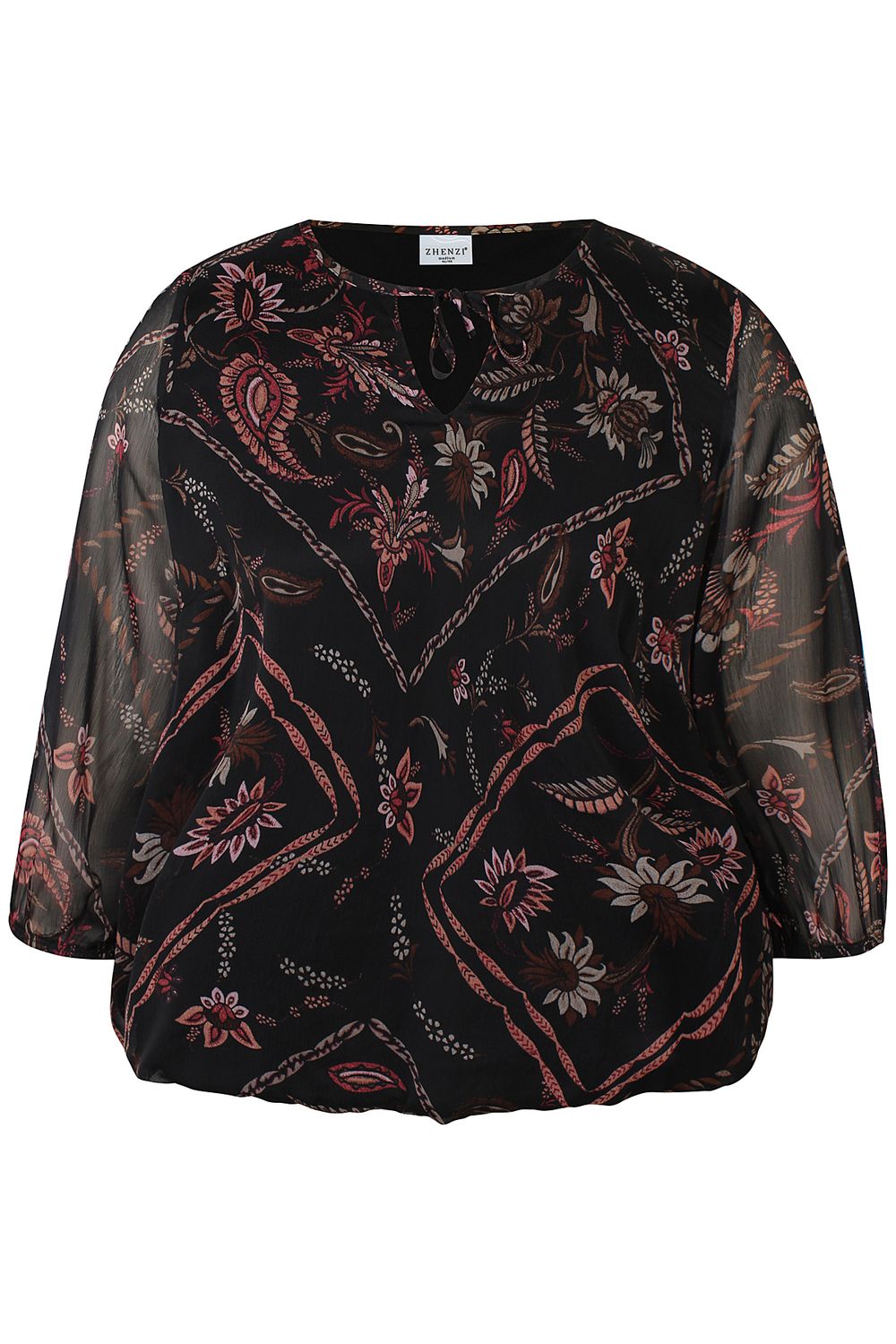 Zh-Keara 1446-Blouse L/S Warm blush 201446