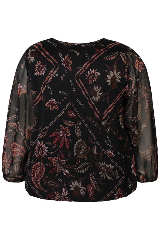 Zh-Keara 1446-Blouse L/S Warm blush 201446