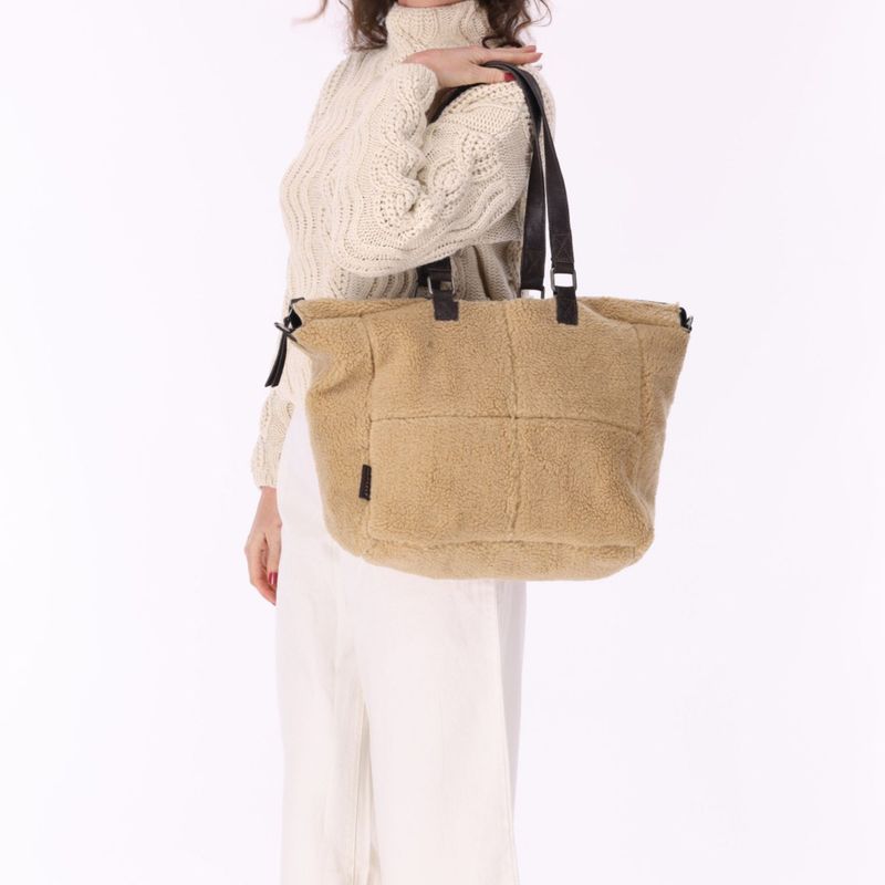 Lana wide tote dark-brown 1002203.40.20