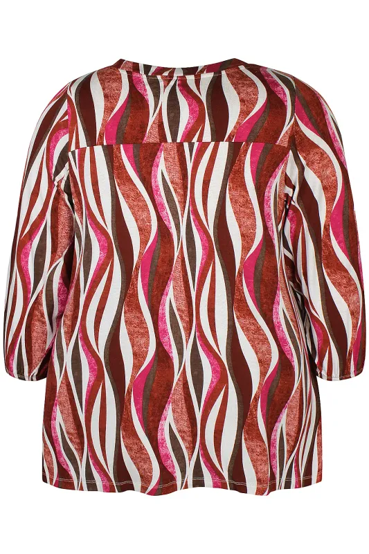 Zh-Sylva 1511 Blouse Dark Maroon 201511