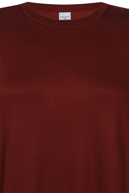 Zh-Mya 1518 Tunic Dark Maroon 201518