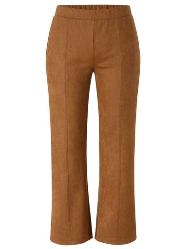 Broek wijde pijp camel 2615762