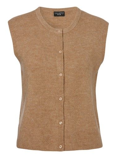Vest mouwloos camel 2615874