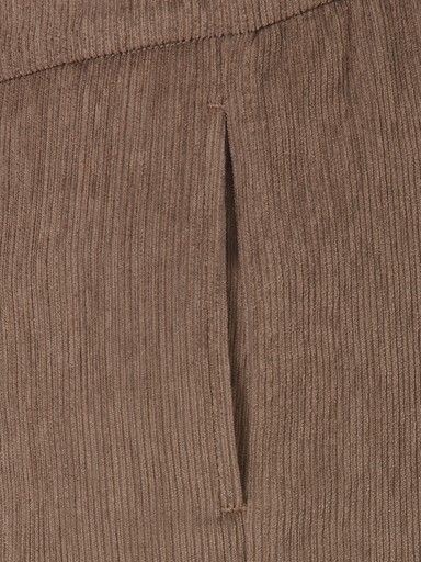 Broek suedine straight bruin 2655621