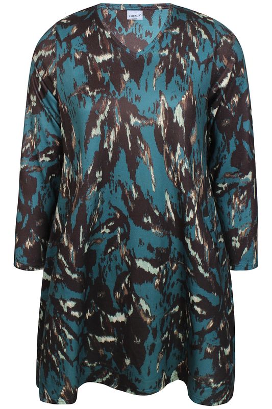 Zh-Ainsley 1490 Tunic Transformative teal 201490