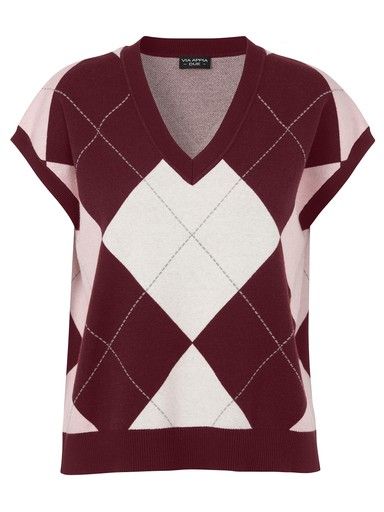 Spencer bordeaux ruit 2615831