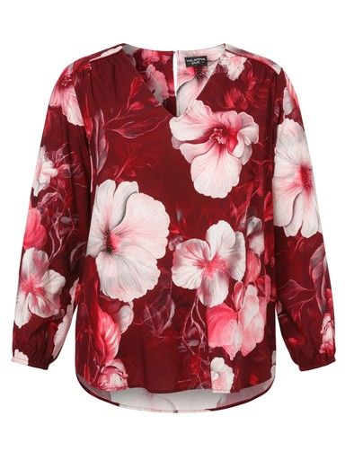 Blouse bordeaux bloem 2615921